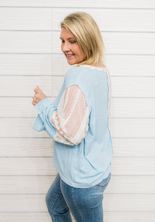 FINAL SALE POL: Wave Whispers Top - Bray and Em Boutique