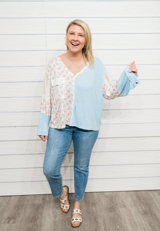 FINAL SALE POL: Wave Whispers Top - Bray and Em Boutique