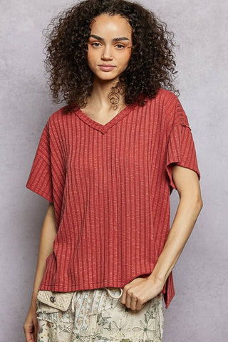 FINAL SALE: Relaxed Edge Tee - Bray and Em Boutique