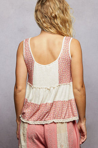 FINAL SALE: Sunny Bloom Button Tank - Bray and Em Boutique