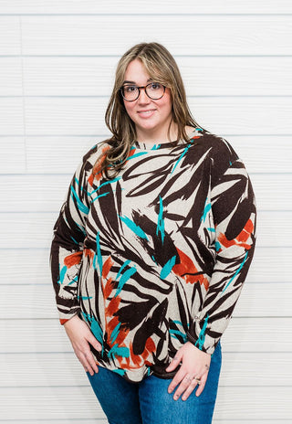 Final Sale: Tranquil Tide Long - Sleeve Top - Bray and Em Boutique