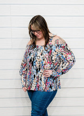 Final Sale: Twilight Twist Off - Shoulder Top - Bray and Em Boutique