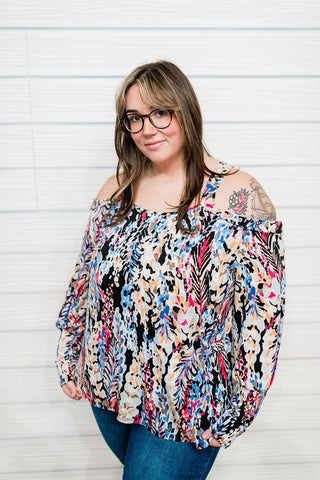 Final Sale: Twilight Twist Off - Shoulder Top - Bray and Em Boutique