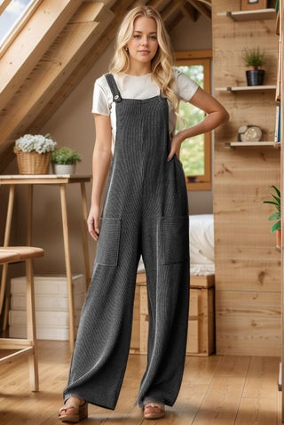 FINAL SALE: Well Said Ribbed Jumpsuit - Bray and Em Boutique