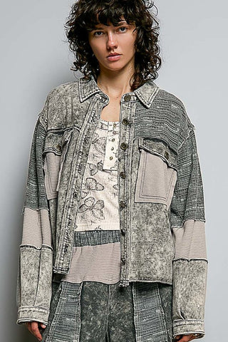 FINAL SALE: Wildflower Mix Terry Jacket - Bray and Em Boutique