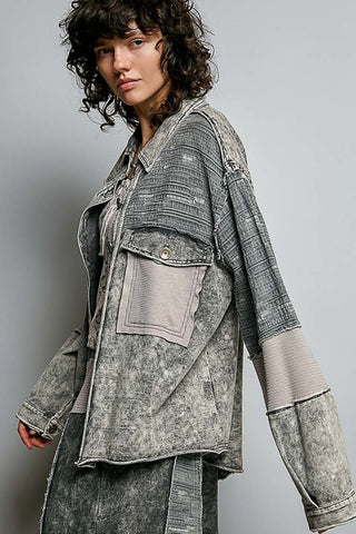 FINAL SALE: Wildflower Mix Terry Jacket - Bray and Em Boutique