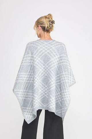 Fireside Plaid Fringe Poncho - Bray and Em Boutique