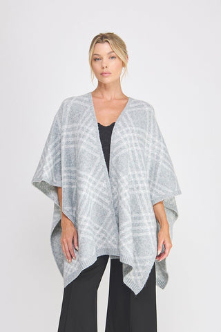 Fireside Plaid Fringe Poncho - Bray and Em Boutique