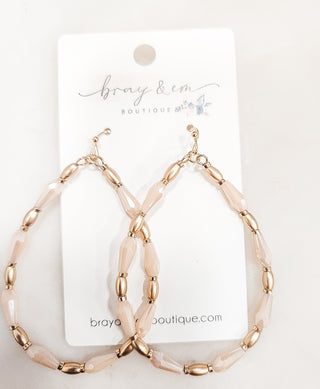 Flawless By Design Teardrop Bead Earrings - Bray and Em Boutique