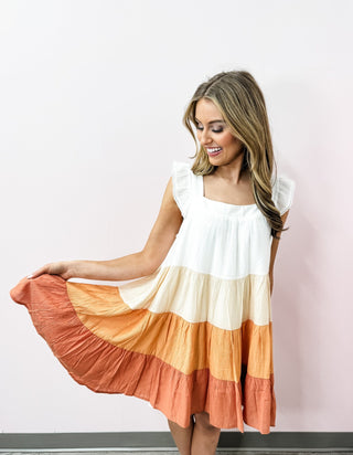 Flight to Fiji Color Block Mini Dress - Bray and Em Boutique
