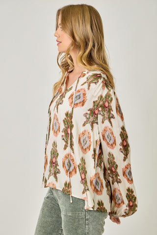 Floral Flip Side Blouse - Bray and Em Boutique