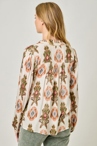 Floral Flip Side Blouse - Bray and Em Boutique