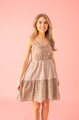 Floral Uniqueness Sleeveless Dress - Bray and Em Boutique
