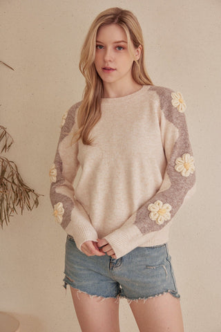 Flourish Petal Sweater - Bray and Em Boutique