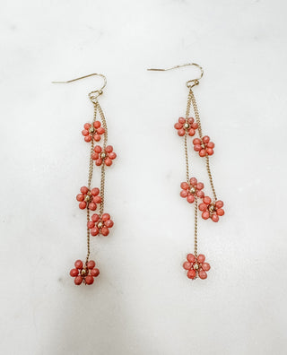 Flourshing Petals Long Drop Earring - Bray and Em Boutique