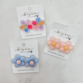 Flower Blossom Stud Earrings - Bray and Em Boutique