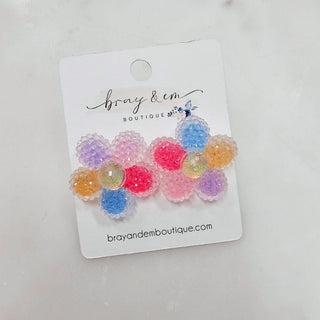 Flower Blossom Stud Earrings - Bray and Em Boutique