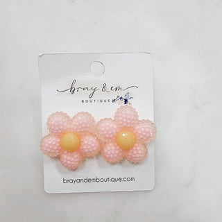 Flower Blossom Stud Earrings - Bray and Em Boutique