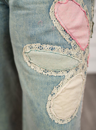 Flower Power Wide Leg Jean - Bray and Em Boutique