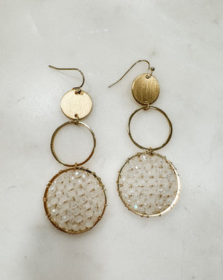 Forever and Ever Triple Circle Bead Earrings - Bray and Em Boutique