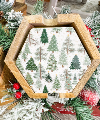 Frosty Pines Holiday Coasters - Bray and Em Boutique