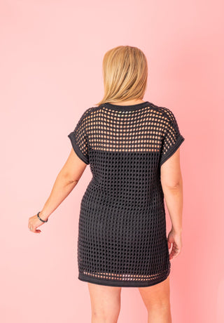 Full Of Sass Crochet Tunic Mini Dress - Bray and Em Boutique
