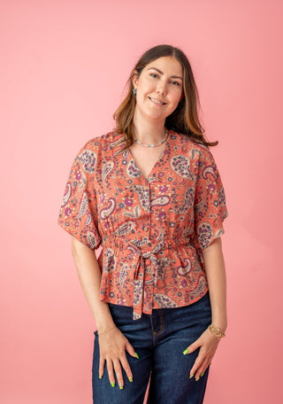 Fun At All Times Paisley Top - Bray and Em Boutique