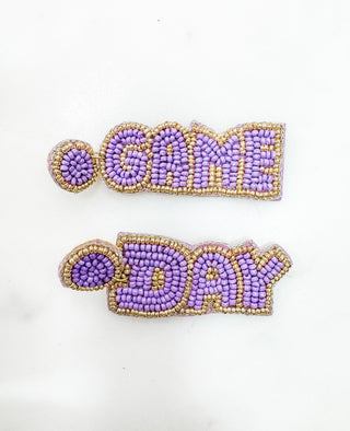 "Game On" Beaded Earrings - Bray and Em Boutique