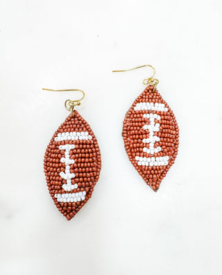 Game On Football Shaped Earrings - Bray and Em Boutique