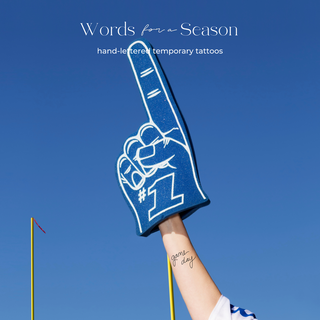 FINAL SALE: Words For A Season - Single Temp Tattoos