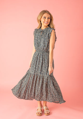 Garden Beauty Floral Midi Dress - Bray and Em Boutique