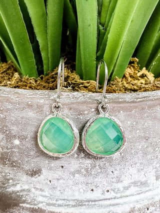 Gemstone Fish Hook Earrings - Bray and Em Boutique