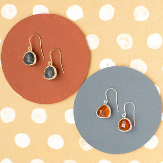 Gemstone Fish Hook Earrings - Bray and Em Boutique