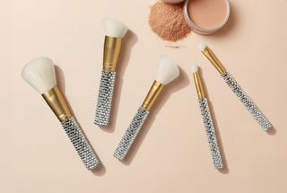 Genie 5 piece Diamond Brush Collection with Satin Case - Bray and Em Boutique