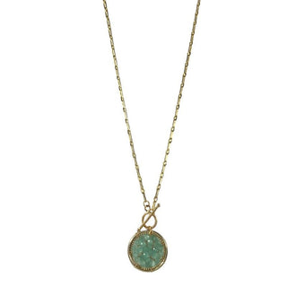 Gentle Thinking Crystal Circle Necklace - Bray and Em Boutique