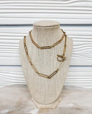 Get A Move On Toggle Chain Necklace - Bray and Em Boutique