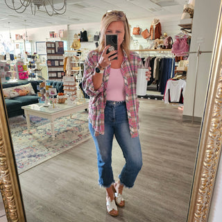 Girl Next Door Plaid Top - Bray and Em Boutique