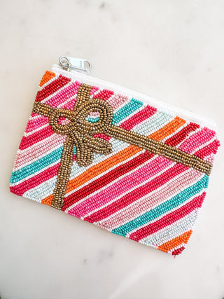 Give A Glam Seed Bead Coin Bag - Bray and Em Boutique