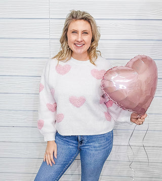 Giving My Heart to You Sweater - Bray and Em Boutique