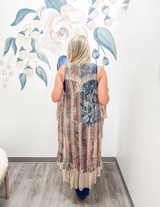 Glam Wrangler Bohemian Sleeveless Kimono - Bray and Em Boutique
