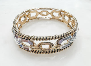 Glamour Links Stretch Bracelet - Bray and Em Boutique