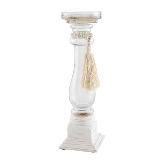 Glass and Wood Bead Candleholder - Bray and Em Boutique