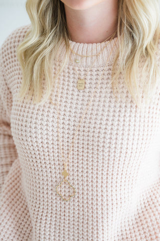 Go - To Dynamite Waffle Textured Sweater - Bray and Em Boutique