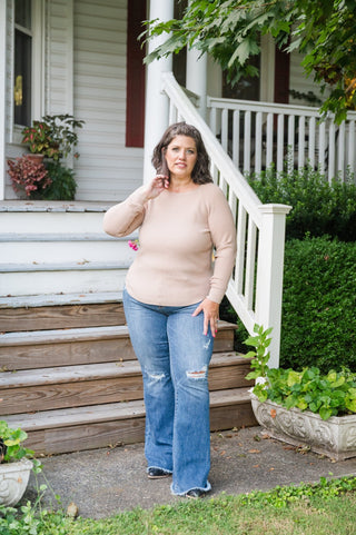 Go - To Dynamite Waffle Textured Sweater - Bray and Em Boutique