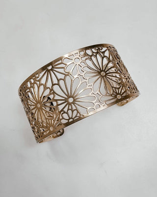 Going Round Gold Cuff Bracelet - Bray and Em Boutique