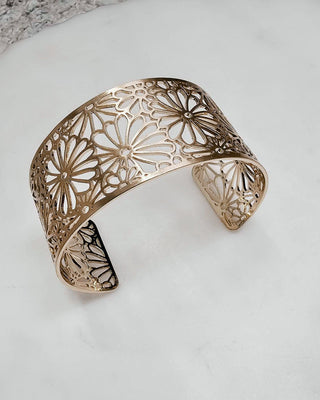 Going Round Gold Cuff Bracelet - Bray and Em Boutique