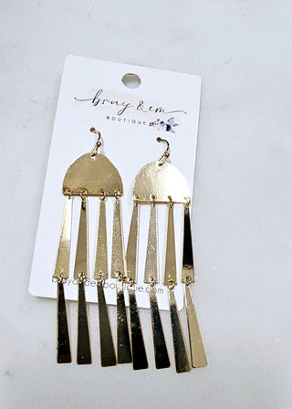Gold Jelly Earrings - Bray and Em Boutique