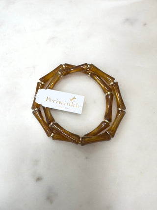 Golden Bamboo Stretch Bracelet - Bray and Em Boutique
