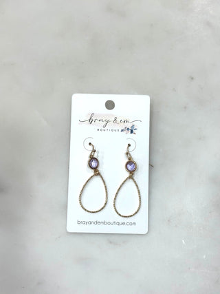 Golden Glow Teardrop Earrings - Bray and Em Boutique