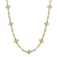 Golden Grace Cross Charm Necklace - Bray and Em Boutique